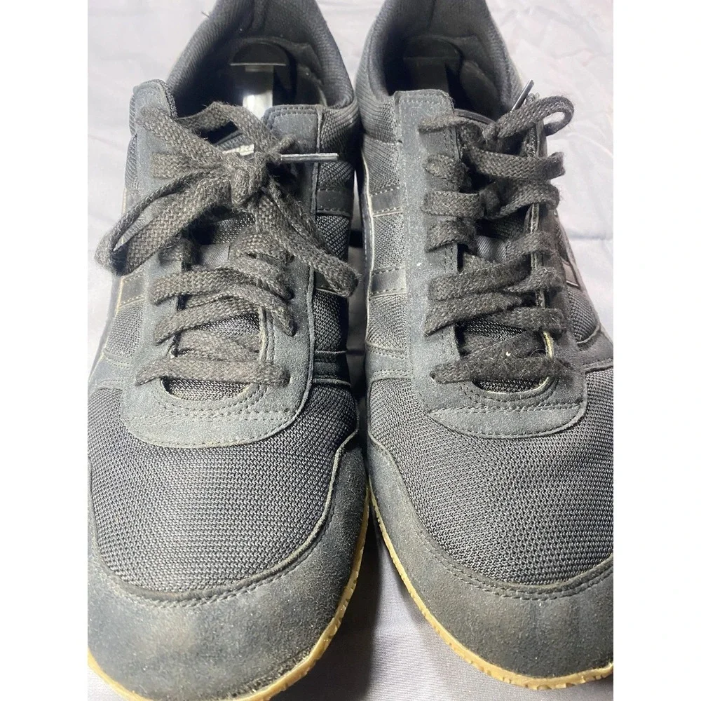 Tiger Black Casual Sneakers Men's Size 13 Gum Sole Lace Up Athletic Shoes